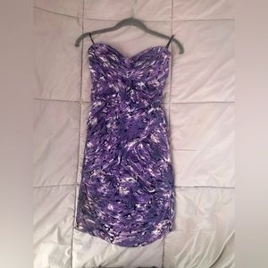 GUESS purple, strapless mini dress. Size Small.